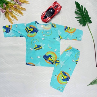 Bộ đồ tole lanh qdad bé trai size 4-6kg