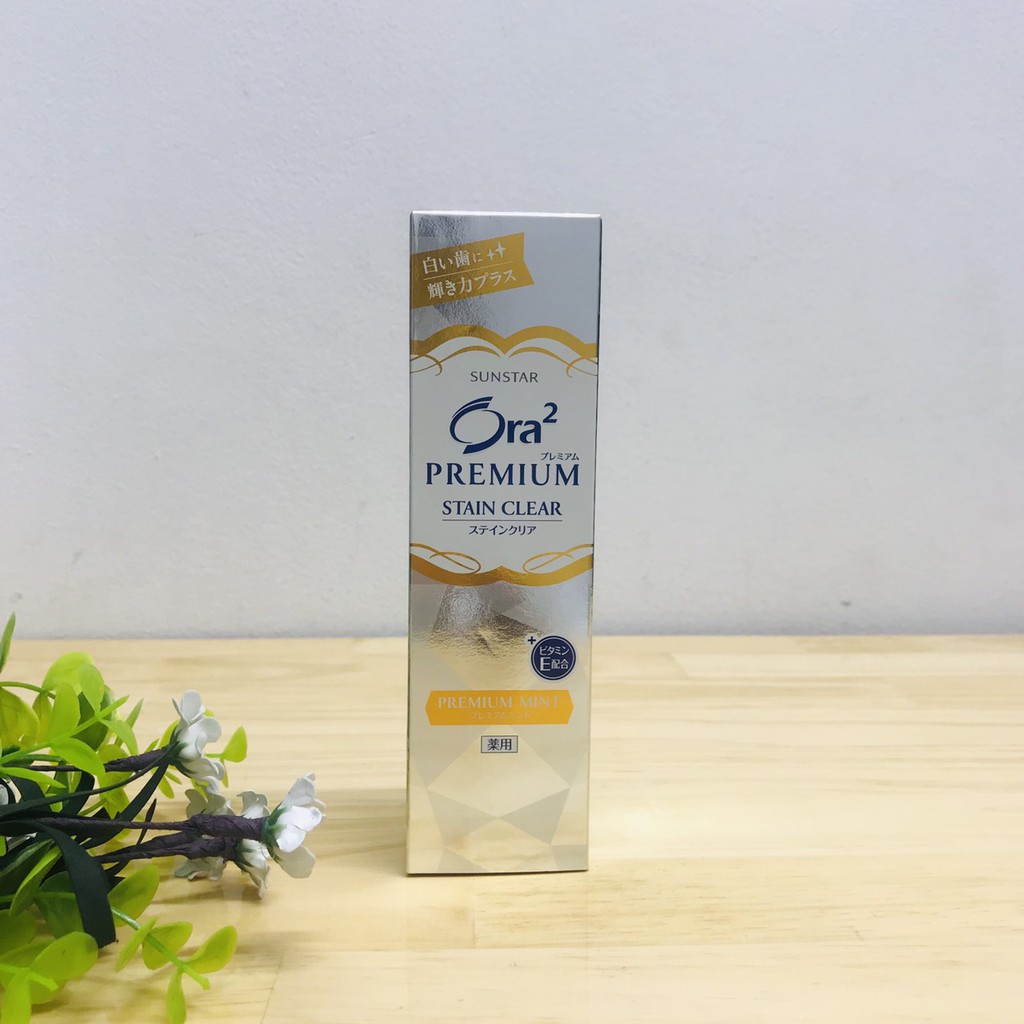 Kem đánh răng Ora2 Premium Stain Clear 100g