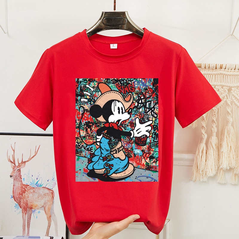 t-shirts new fashion wild casual loose summer Mickey print | BigBuy360 - bigbuy360.vn