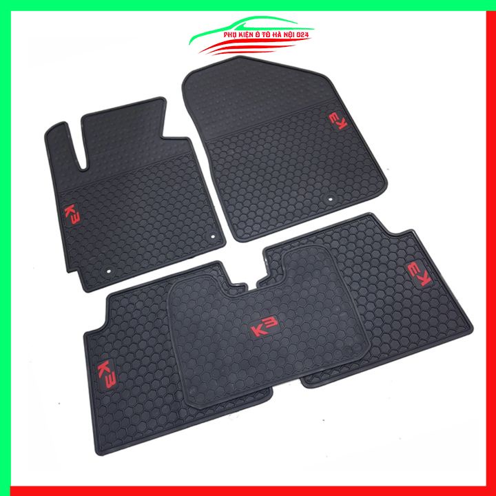 Thảm lót sàn cao su cho xe KIA K3 2021-2022 hàng chuẩn theo xe chịu lực tốt