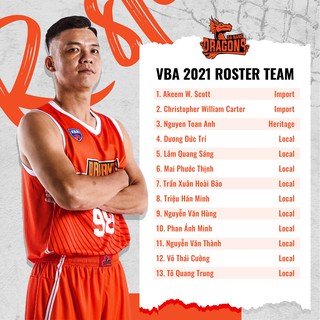 Áo bóng rổ Danang Dragons VBA 2021
