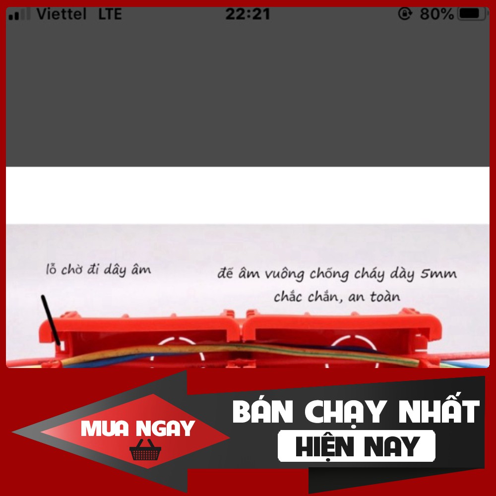 Đế âm tường điều chỉnh được bulong chống cháy