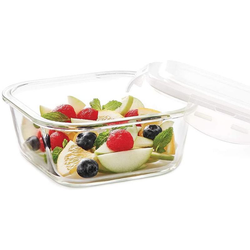 [XẢ KHO SALE SHOCK]Hộp âu thố Thuỷ Tinh Chịu Nhiệt Chữ Nhật-Nắp Có Ron Chống Tràn-Hộp Đựng Thực Phẩm Dùng cả lò vi sóng