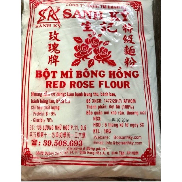 Bột mì bông hồng đỏ Sanh Ký 1kg