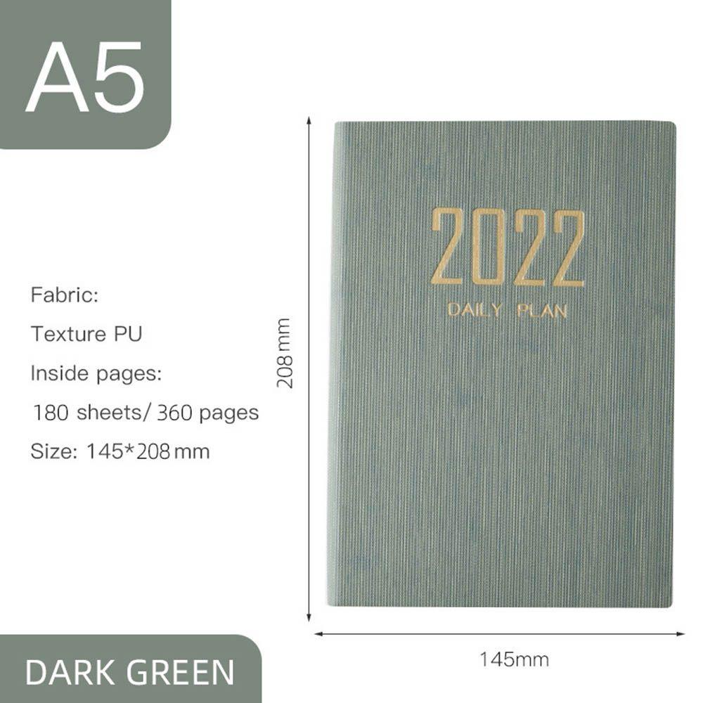 KUNHEV Sổ Tay Lên Kế Hoạch A5 Hàng Ngày 2022 Tiện Lợi