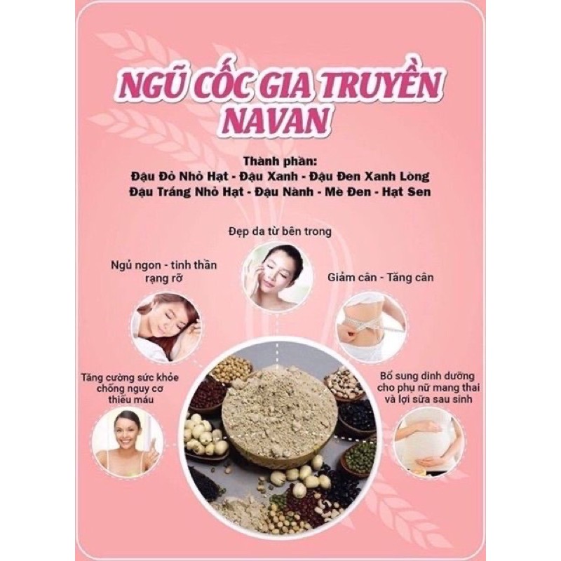 Bột ngũ cốc navan 7 vị Gia Truyền 800g