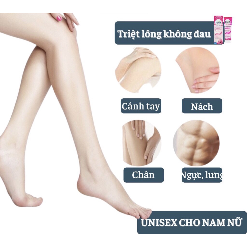 Kem tẩy lông veet 100ml - Tẩy lông tay, tẩy lông chân, tẩy lông nách hiệu quả - Thành phần tự nhiên cho da nhạy cảm | BigBuy360 - bigbuy360.vn