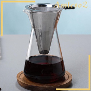 [Amleso2] Máy pha cà phê Máy pha nhỏ giọt Cà phê pha lạnh 600ml