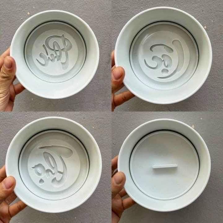 Khuôn xôi bánh chữ Phúc, Lộc, Thọ 4 chi tiết nhựa chịu lực size 12x7 cm