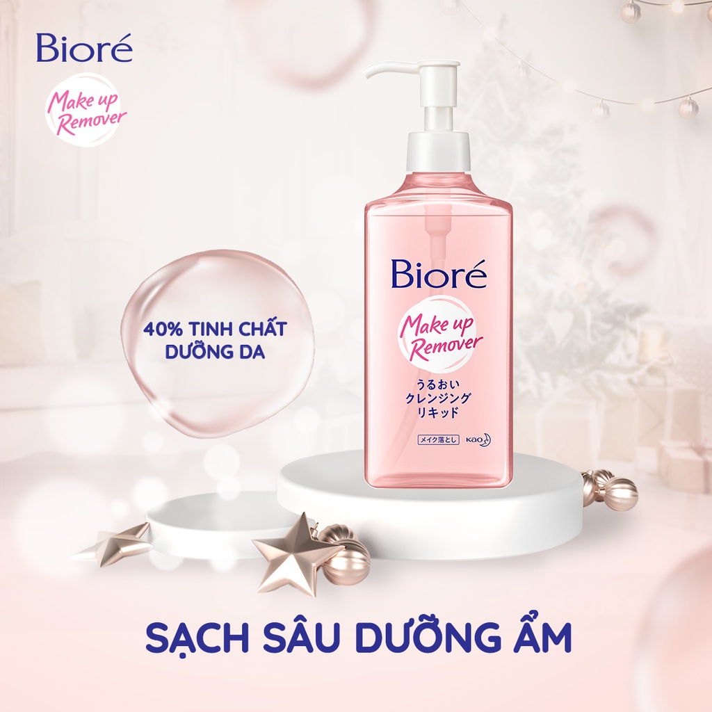 [Mã FMCGKAO4 - 8% đơn 250k] Tinh Chất Tẩy Trang Sạch Sâu Dưỡng Ẩm Biore Make Up Remover Moisture Cleansing Liquid 50ml