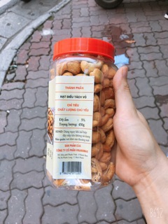 450gr Hạt Điều Rang Củi Đã Bóc Vỏ