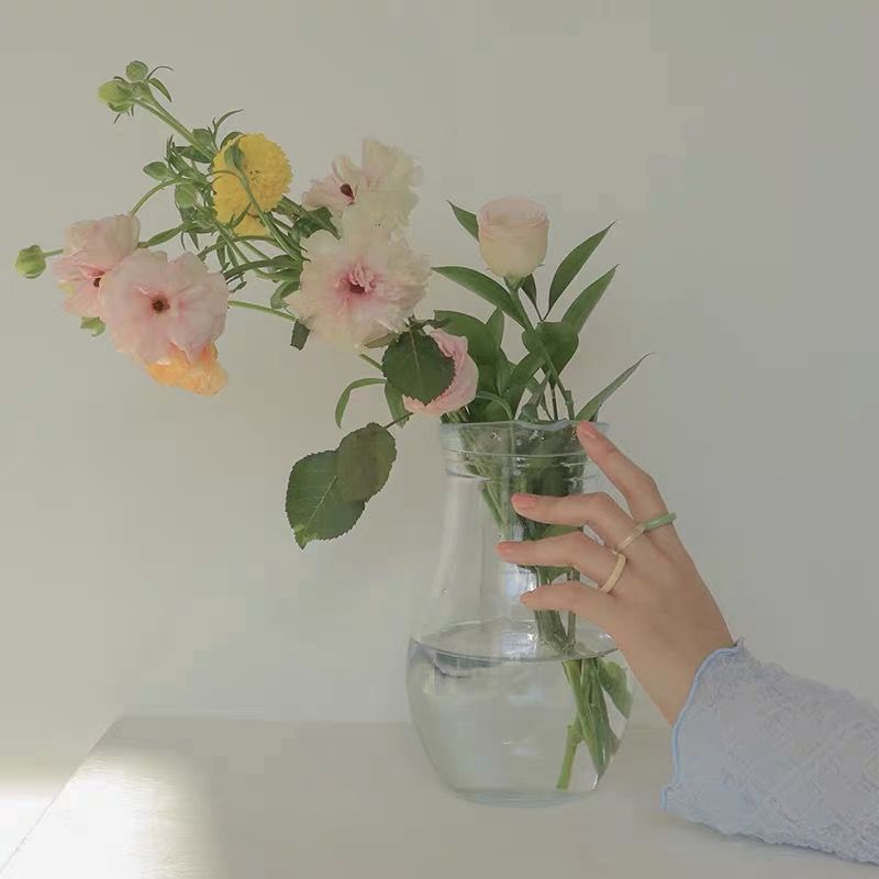 Nhẫn Acrylic Thiết Kế Đơn Giản Cá Tính Phong Cách Hàn Quốc