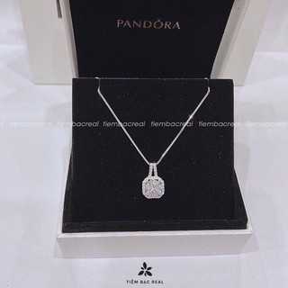 Dây chuyền bạc mặt vuông sang trọng, dây chuyền chất liệu bạc ta tránh gió cảm, bảo hành trọn đời, tiệm bạc real