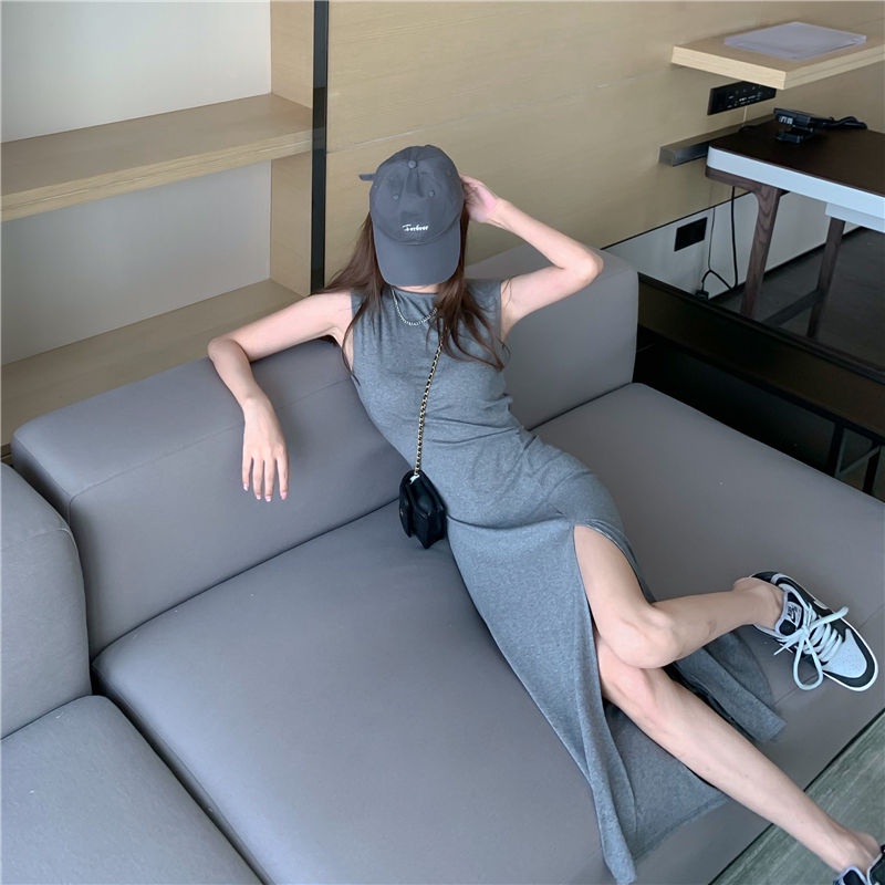 Đầm COZOKC không tay hở lửng quyến rũ dành cho nữ