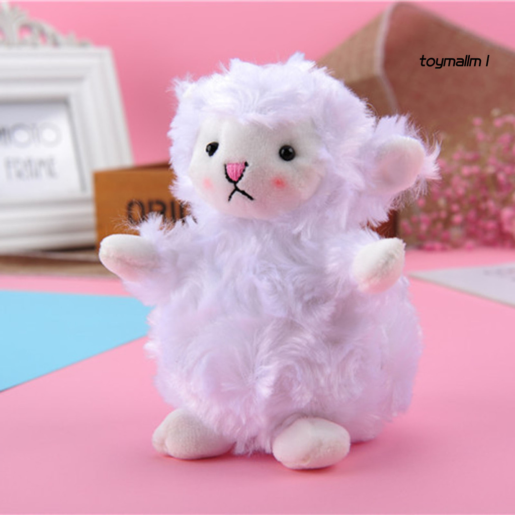 toymall Hanging Plush Lamb Design Stuffed Doll Toy Bag Pendant Keychain Key Holder Decor