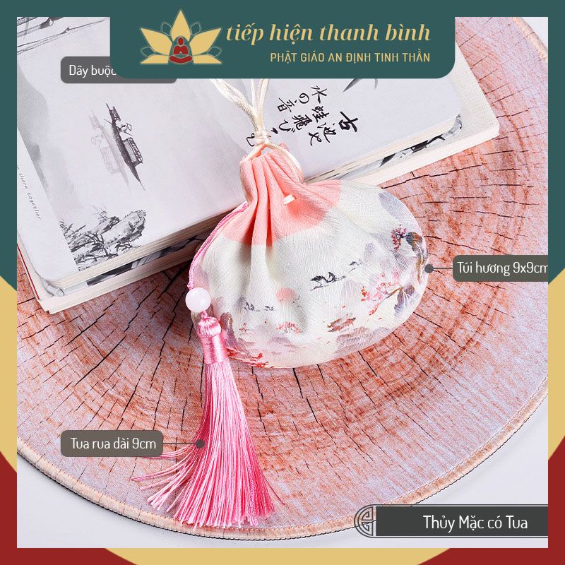 Túi Thơm Vải Gấm Sang Trọng Hà Bao May Mắn Cổ Trang Cosplay