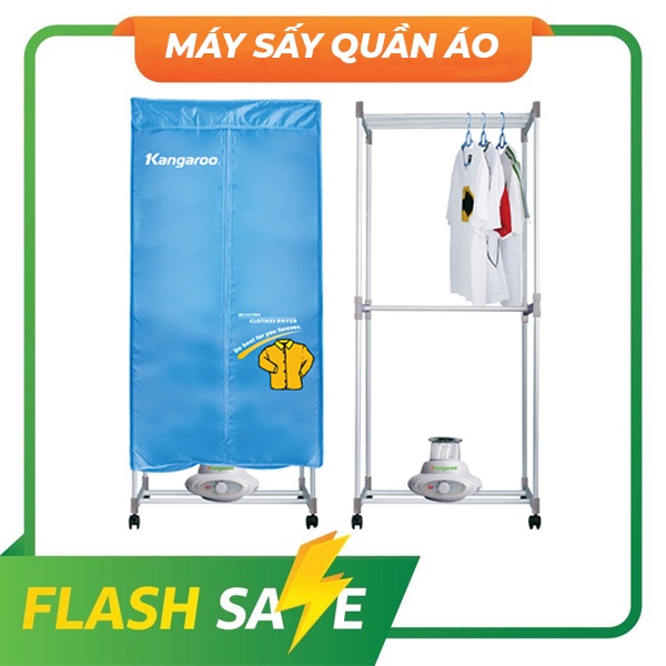 Máy Sấy Quần Áo Kangaroo Công Suất 1000W - Tủ Sấy Quần Áo 2 Tầng - Model KG332