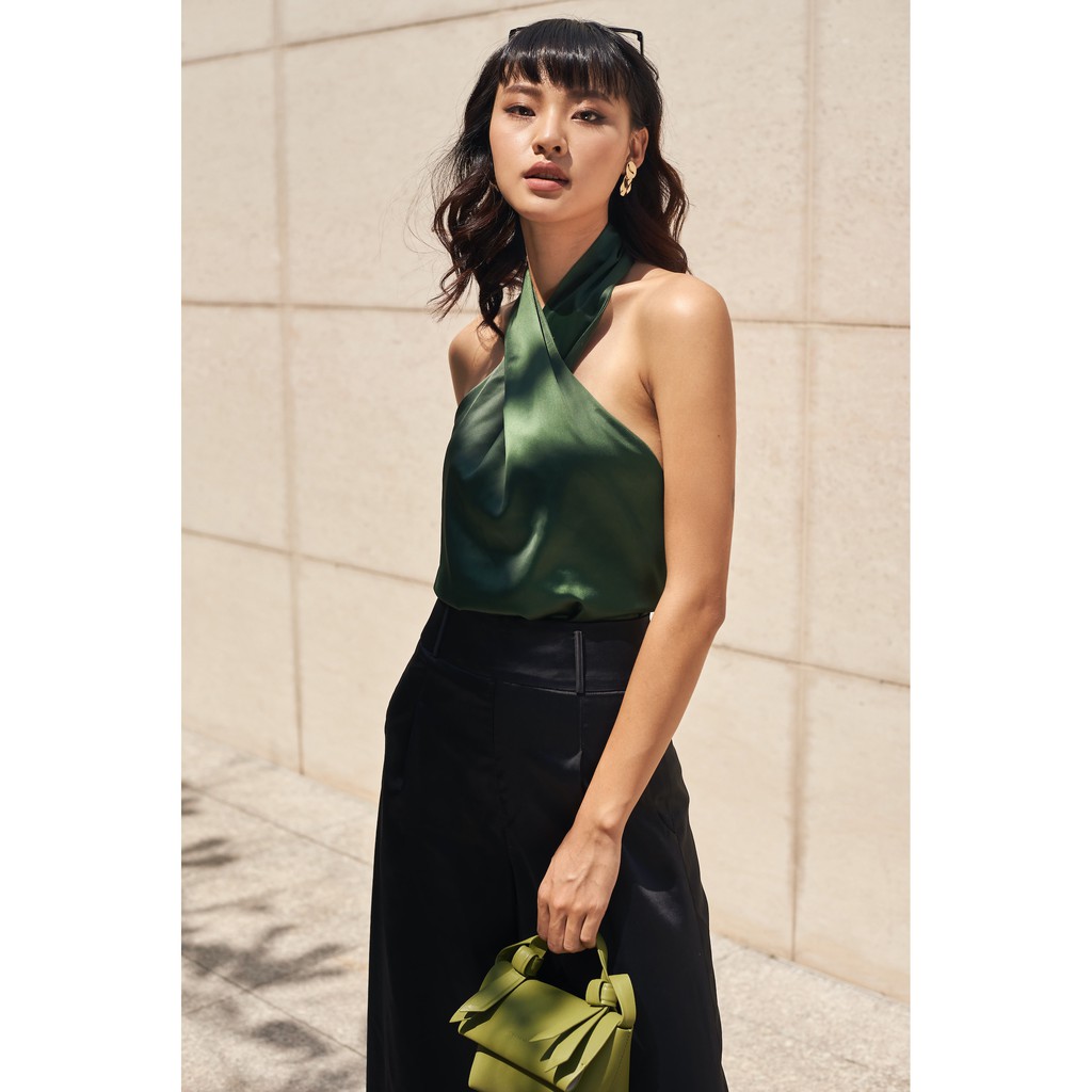 Emwear Áo Cổ Yếm Công Sở Cho Nữ Thời Trang Hiện Đại Sang Chảnh Dễ Phối Đồ