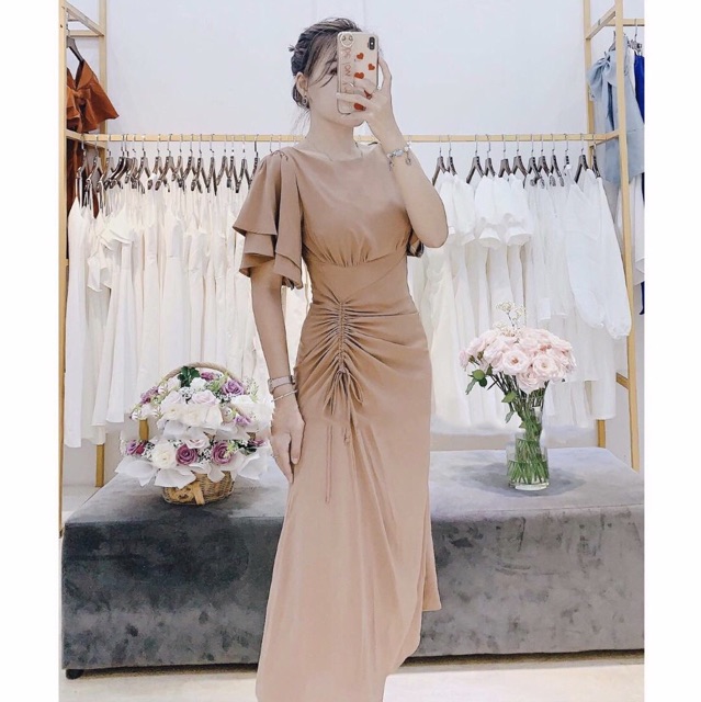 Đầm váy maxi rút dây 3 màu (kèm hình thật) | BigBuy360 - bigbuy360.vn