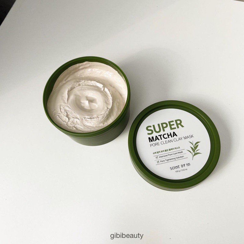 Mặt nạ đất sét chứa trà xanh Some By Mi super matcha pore clean clay mask 100g