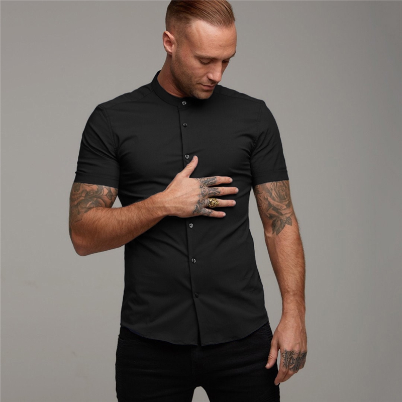 Áo sơ mi ngắn tay thoáng khí phong cách thể thao thời trang cho nam