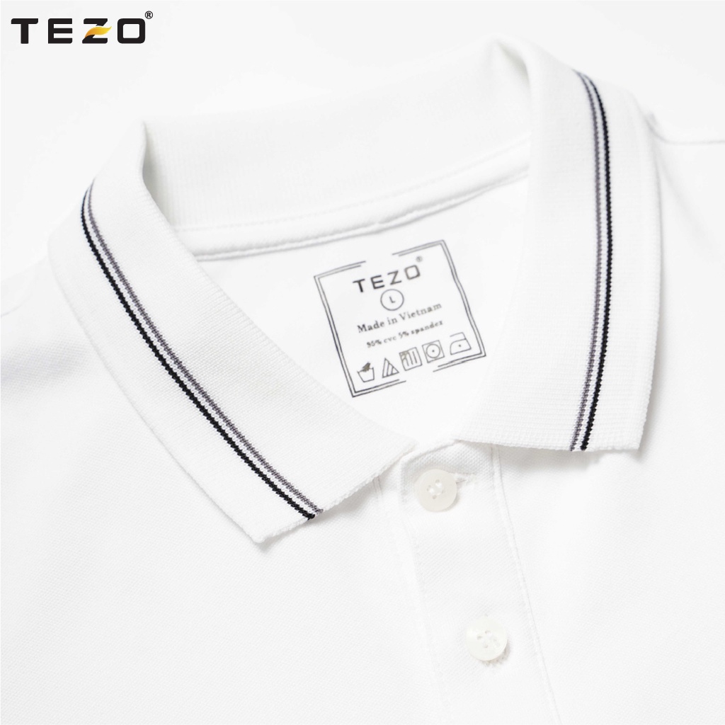 Áo polo nam Tezo phối màu lịch sự trẻ trung năng động 2112APCT07