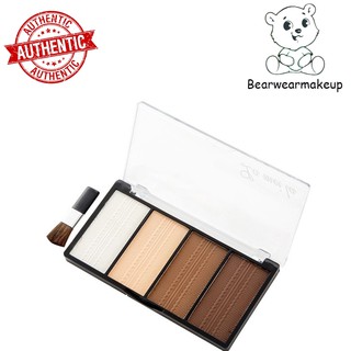 Hộp 4 ô phấn tạo khối - highlight - bắt sáng Lameila