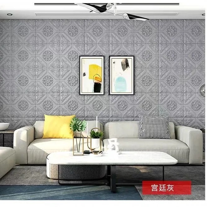 Miếng giấy dán tường bằng xốp giả gạch trang trí phòng ngủ | BigBuy360 - bigbuy360.vn