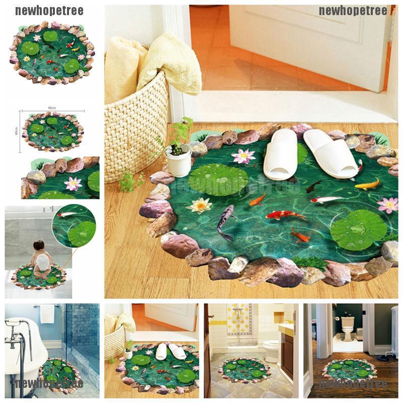 Decal Dán Tường Sàn Và Tường 3D Có Thể Tháo Rời