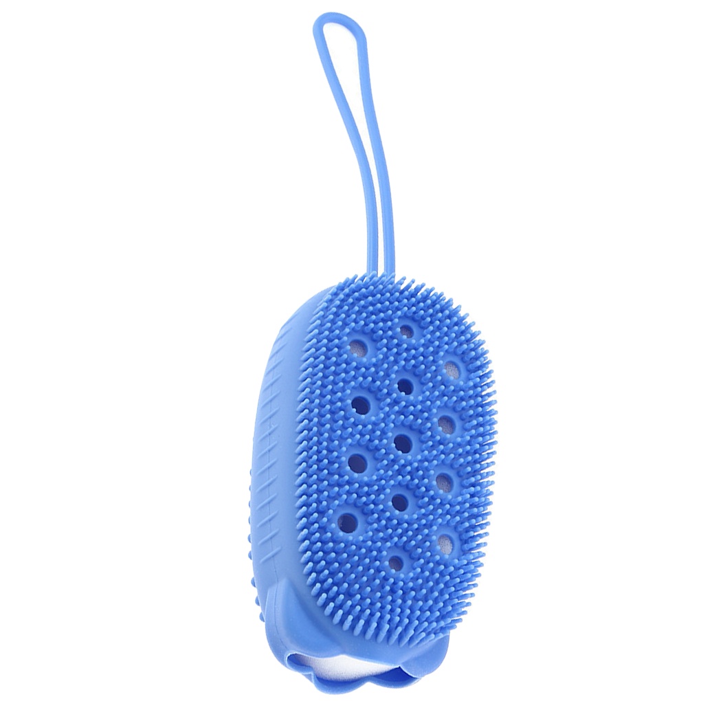 Bàn chải tắm tẩy tế bào chết toàn thân bằng silicon hoạt hình cầm tay cho trẻ em