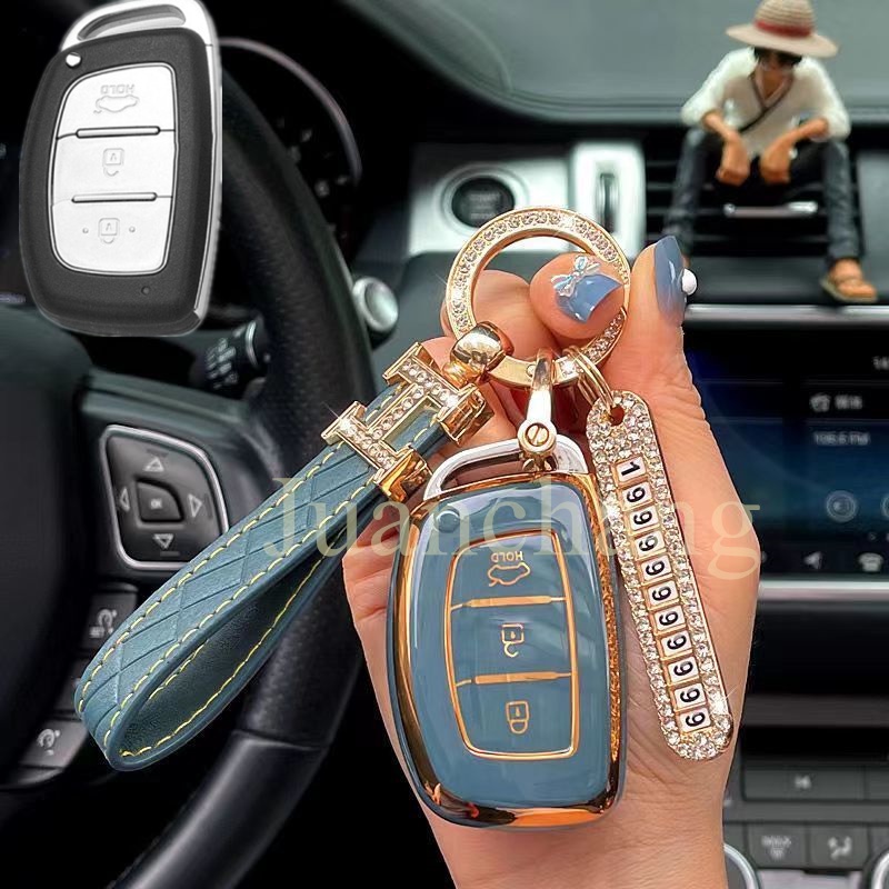 Vỏ TPU Bảo Vệ Chìa Khóa Điều Khiển Từ Xa Cho Hyundai ix35 i30 i20 Tucson Sonata Fe Creta Elantra ix25 ix45 i10 i40 Verna Solaris Mistra Elantra ốp chìa khoá Hyundai i10, Tucson, Elantra. chìa thông minh