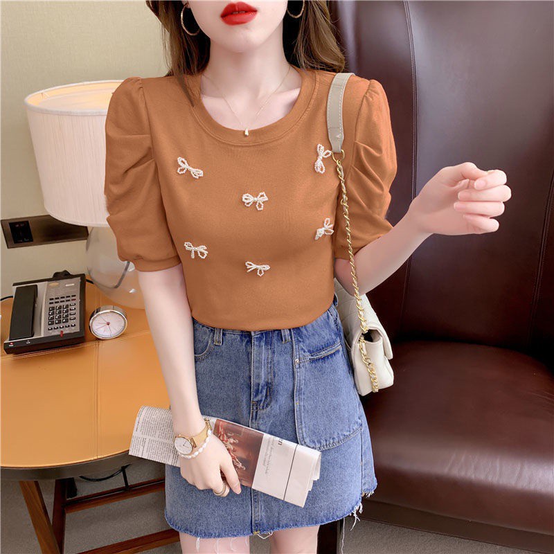 Áo Thun Tay Ngắn Chất Liệu 95% Cotton Thời Trang Mùa Hè Cho Nữ 20 | BigBuy360 - bigbuy360.vn