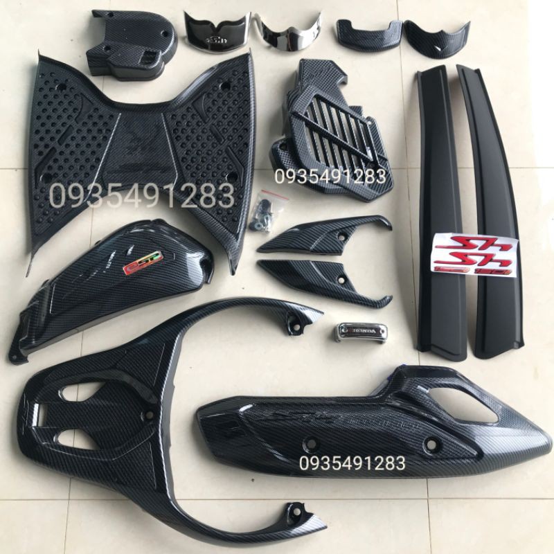 Bộ Dè Trước, Dè Sau SH Inox, Carbon,Crom Cacbon 2012-2019, 2012-2016,2017-2019