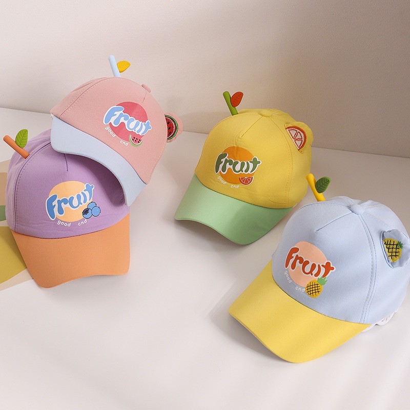 Mũ lưỡi trai dành cho bé trai bé gái mùa hè Fruit mã D07