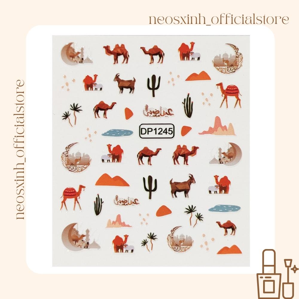 Sticker Dán Móng Tay Animals DP1245-1258 Cute Hot Trend - Hình Dán Móng - Neosxinh Nails