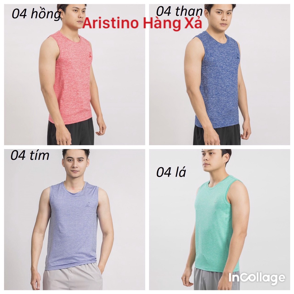 (gốc 155k) Áo ba lỗ nam Tanktop Aristino 🌟 CHÍNH HÃNG – GIẢM GIÁ 🌟 ATT004S9, dáng Slim fit, chất liệu thể thao