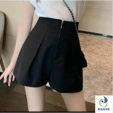 Quần Đùi Cạp Cao Khoá NHOM Trước 4 màu Đen,Be, Trắng, Nâu mã mới siêu xinh