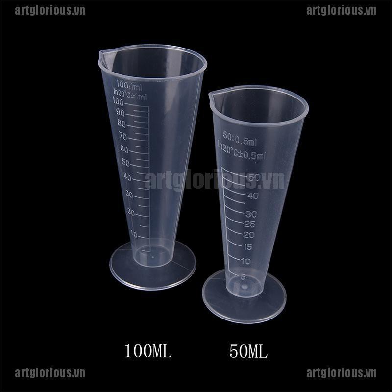 Cốc Đong Bằng Nhựa Trong Suốt Dung Tích 50ml 100ml