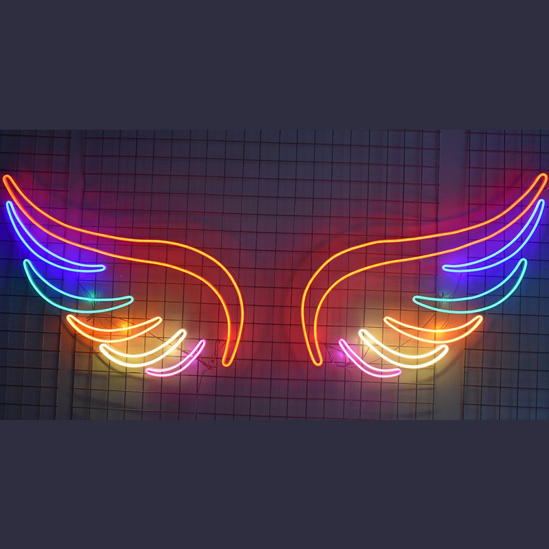 Đèn Led Neon Decor Phòng Ngủ Cánh Thiên Thân  Hot Trend 2021 Trang Trí Căn Phòng Nhỏ , Làm Theo Yêu Cầu