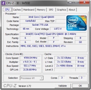 CPU Q6600 -Quad Core(socket 775)
