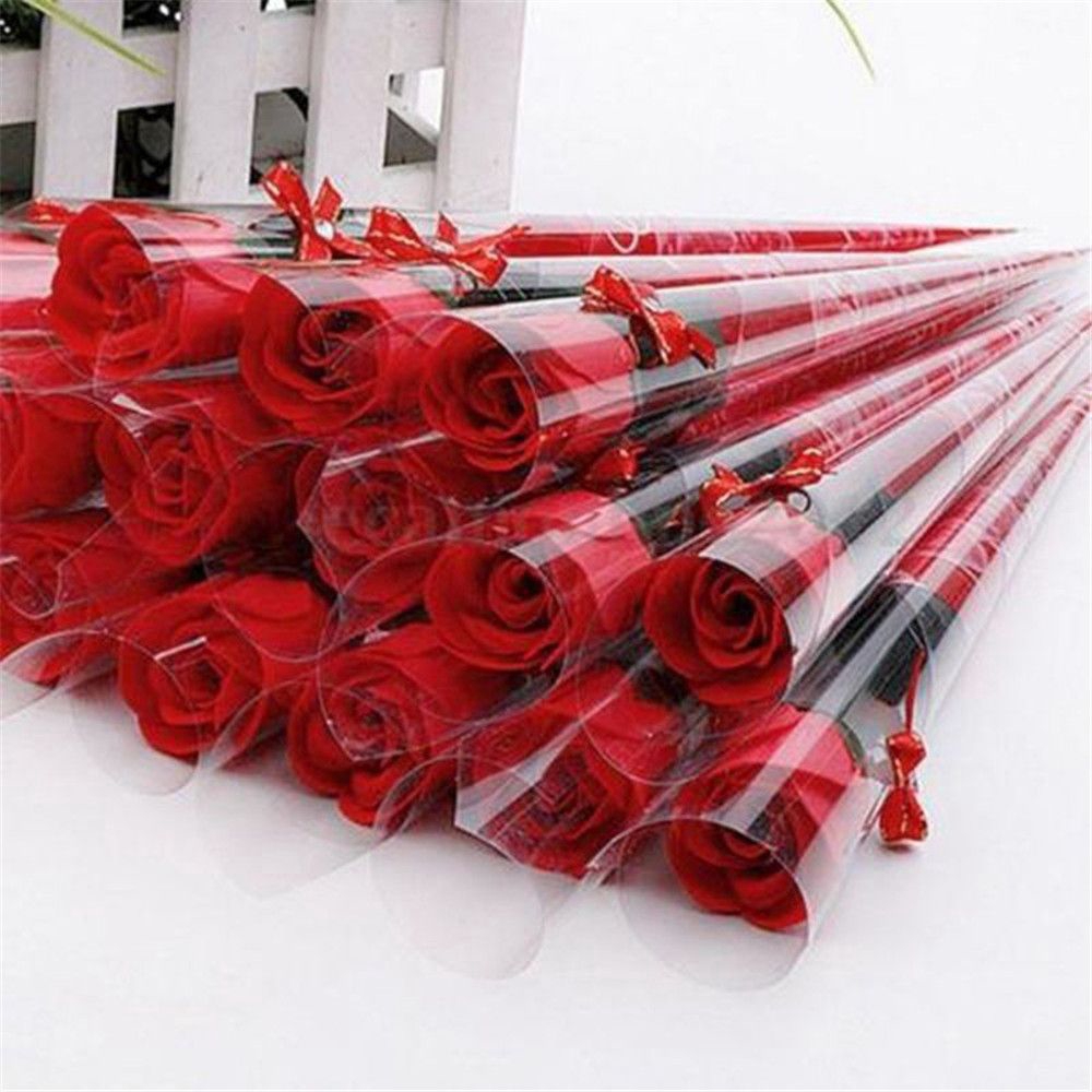 Set 50 Túi Trong Suốt Đựng Bắp Rang Bơ / Socola Kèm Dây Buộc Tiện Dụng