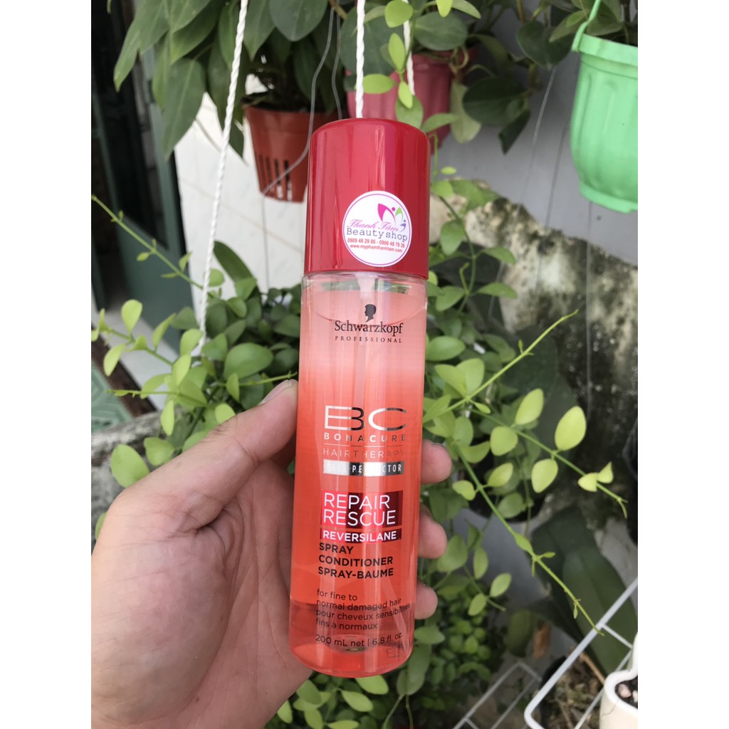 Xịt dưỡng BC Rescue Spray Conditioner Schwarzkopf phục hồi tóc hư tổn 200ml