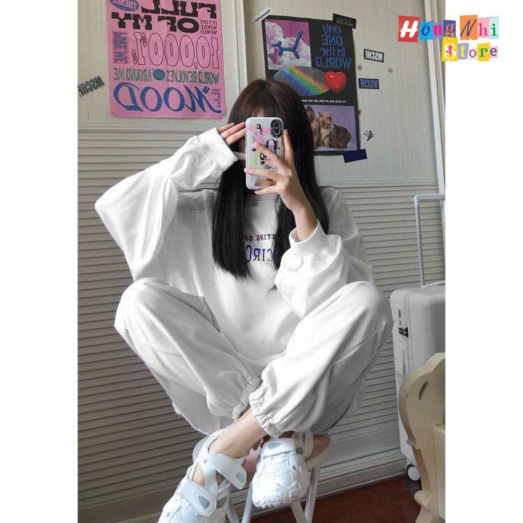 Quần Jogger Basic Pant Ulzzang Unisex Jogger Trơn Bo Lai Màu Trắng - MM