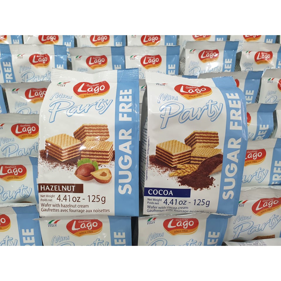Bánh Xốp Mini Lago SUGAR FREE dành cho người tiểu đường 125g