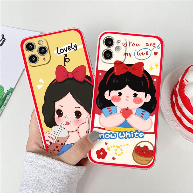 Ốp lưng iPhone ốp lưng cô gái má hồng nơ đỏ từ iP 6 đến13 promax