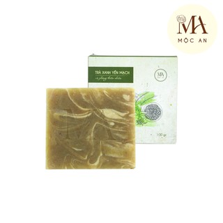 Xà bông Thiên Nhiên Trà Xanh Yến Mạch Kiềm Dầu - Mộc An 100gr