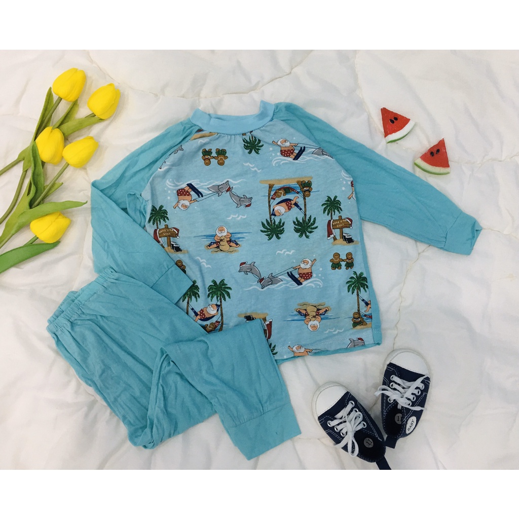 Bộ thu đông cotton bé siêu yêu