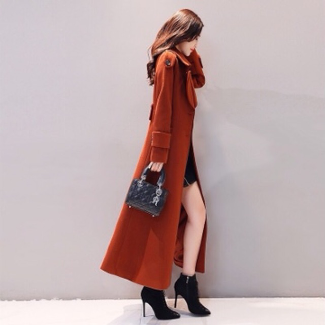 Áo dạ dáng dài phong cách hàn quốc Hàng Cao Cấp Quảng Châu