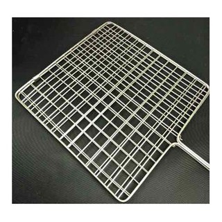 Vỉ nướng thịt inox, vỉ kẹp nướng inox size to - nhỏ