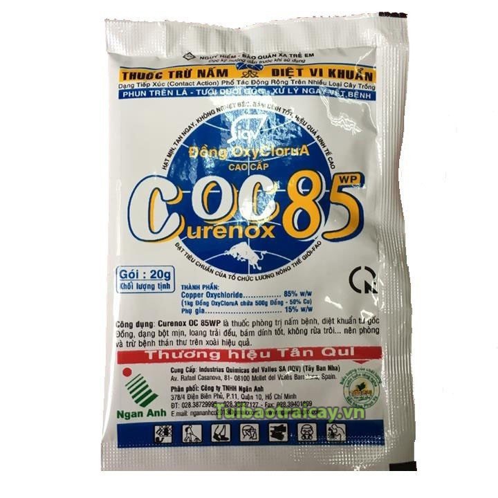 Thuốc trừ nấm, diệt khuẩn CoC 85 hiệu quả cho cây gói 20g - T24